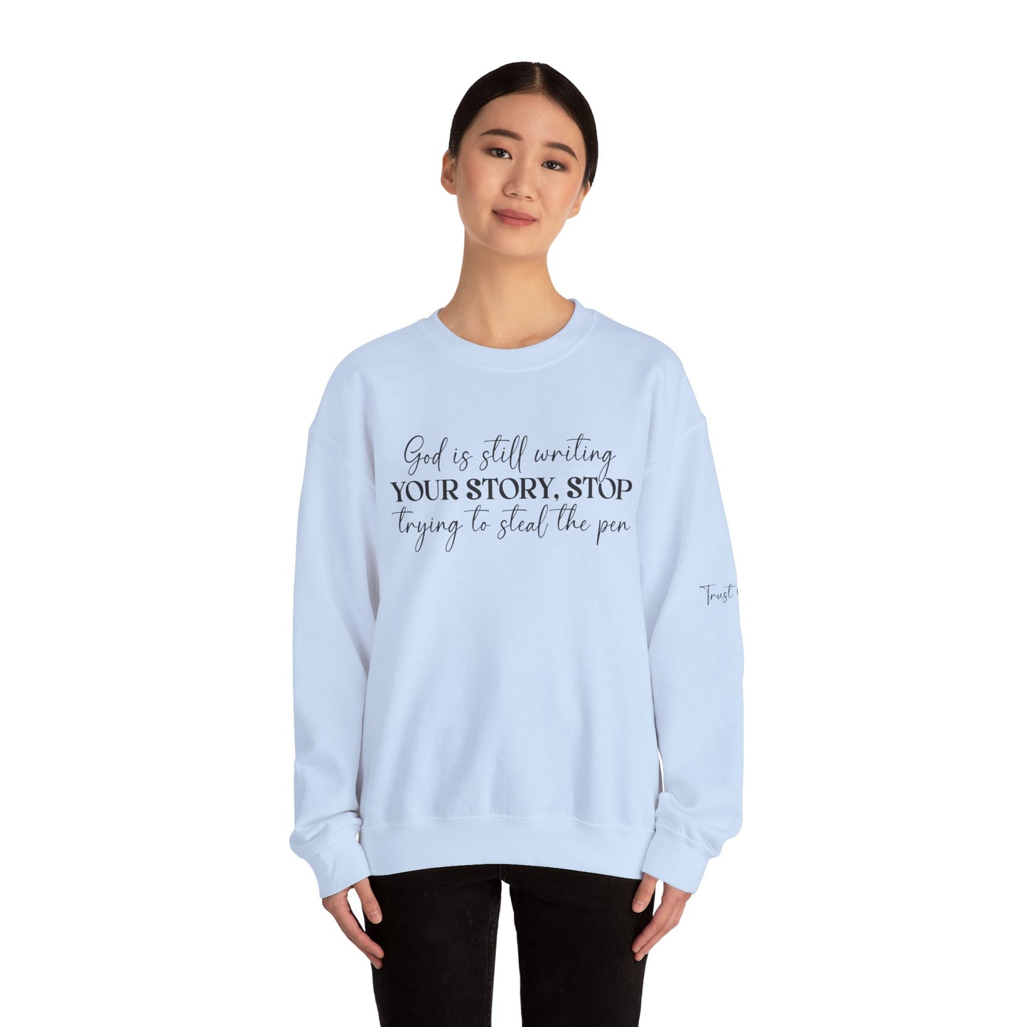 God Is Writing Your Story Unisex Heavy Blend™ Crewneck Sweatshirt