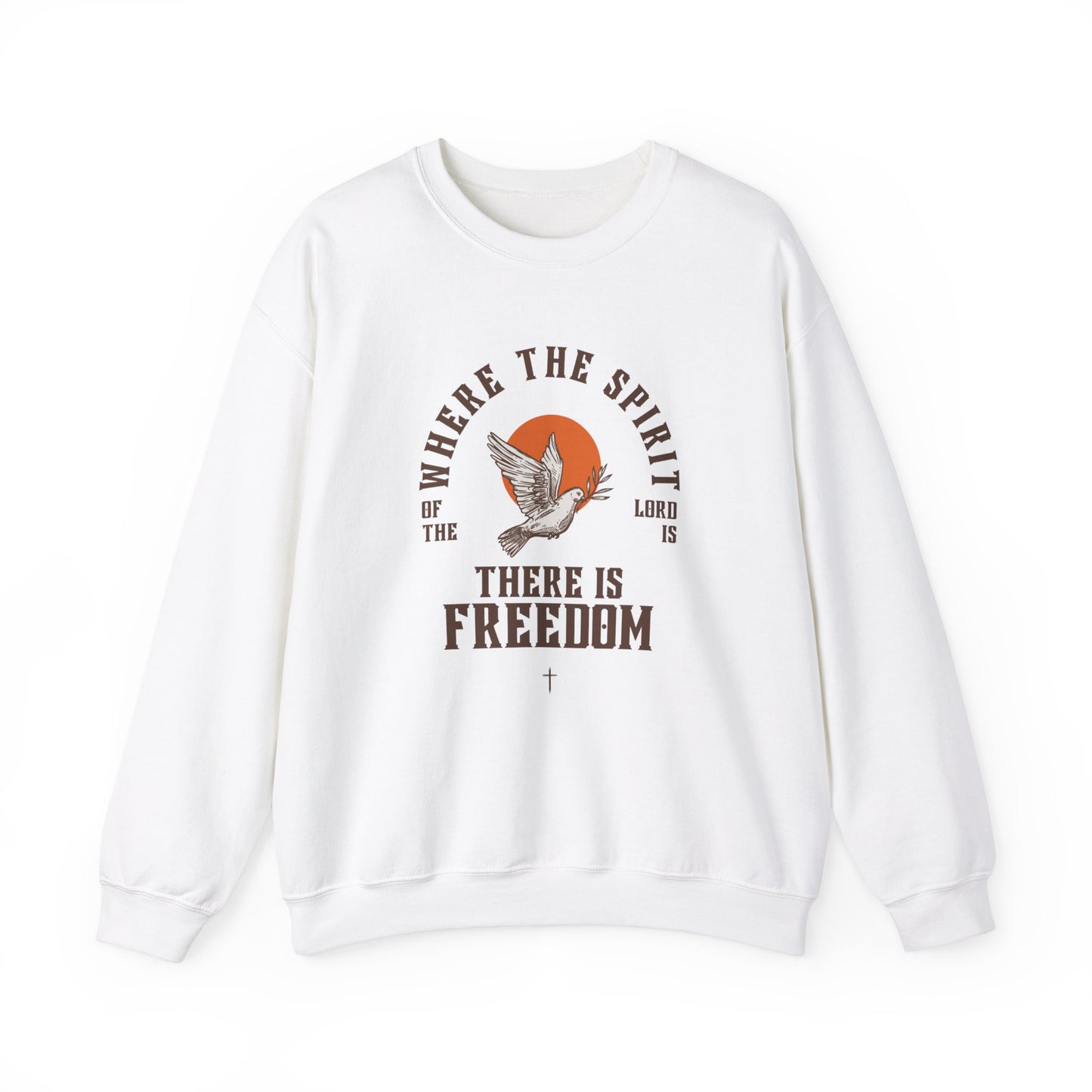 Where The Spirit Of The Lord Is Faith Inspired Unisex Heavy Blend™ Crewneck Sweatshirt