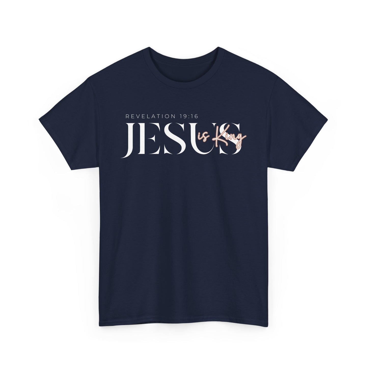 Jesus Is King Unisex Heavy Cotton Tee