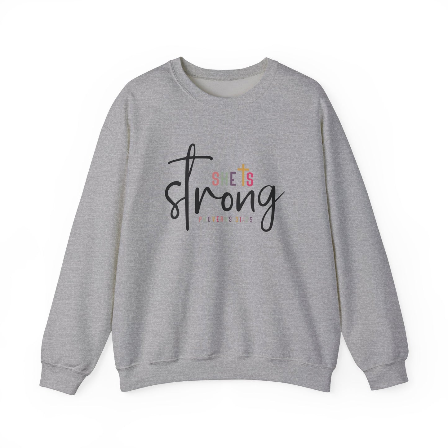 She Is Strong Unisex Heavy Blend™ Crewneck Sweatshirt