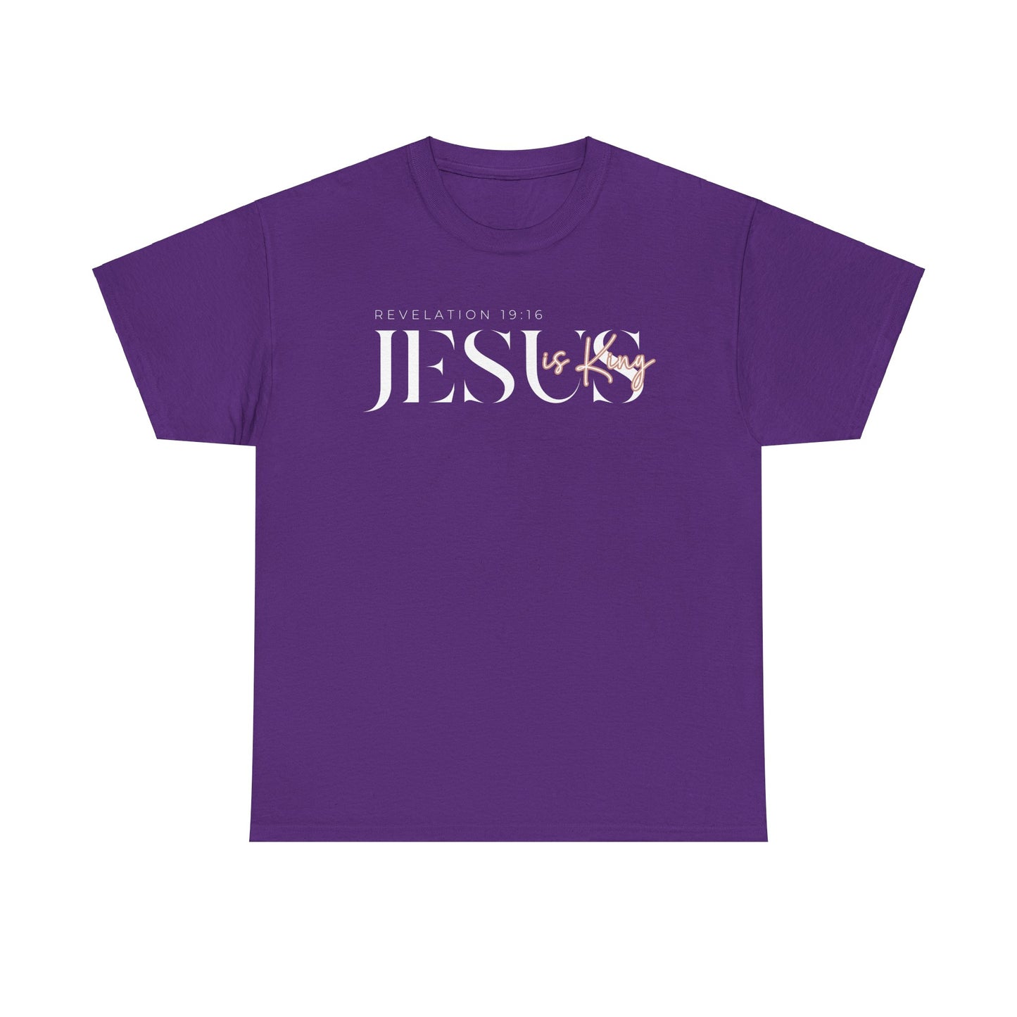 Jesus Is King Unisex Heavy Cotton Tee