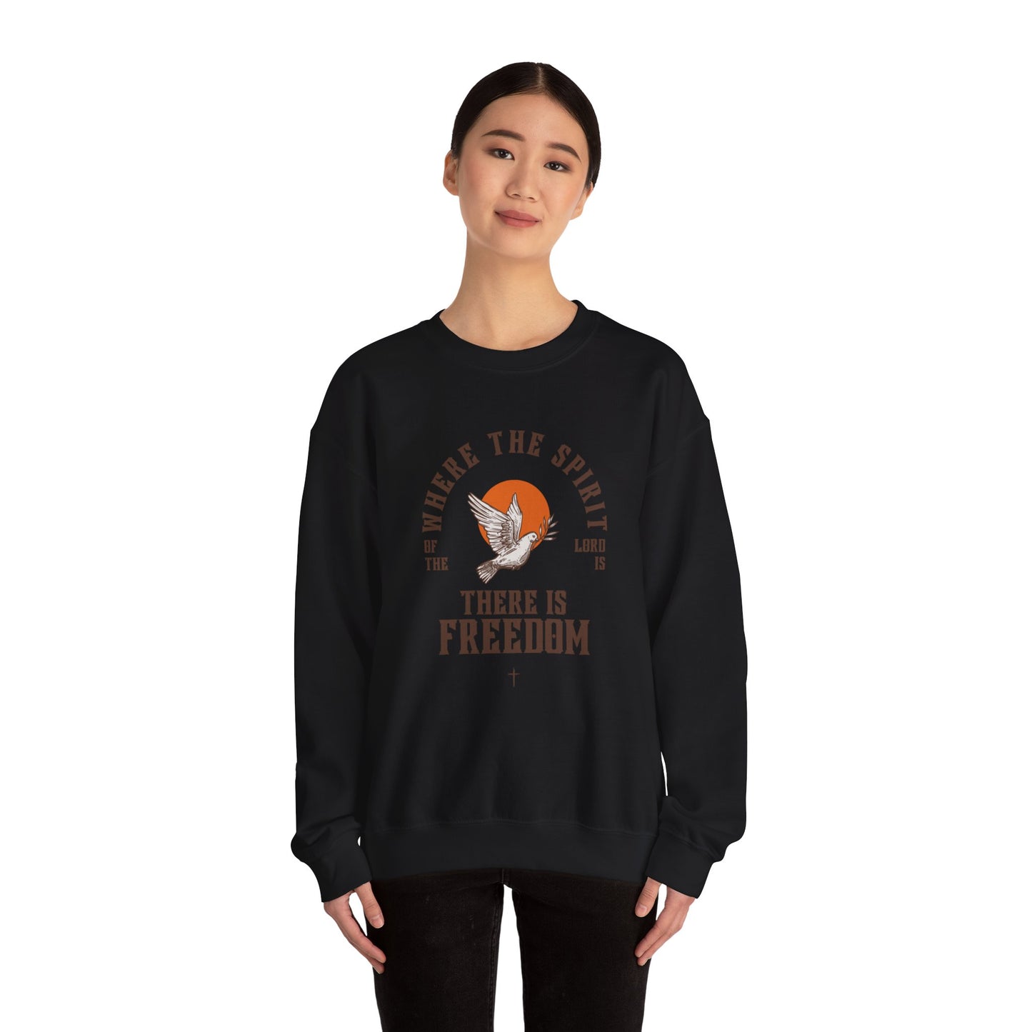 Where The Spirit Of The Lord Is Faith Inspired Unisex Heavy Blend™ Crewneck Sweatshirt