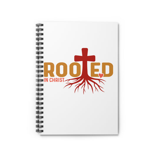 Rooted In Christ Spiral Notebook - Ruled Line