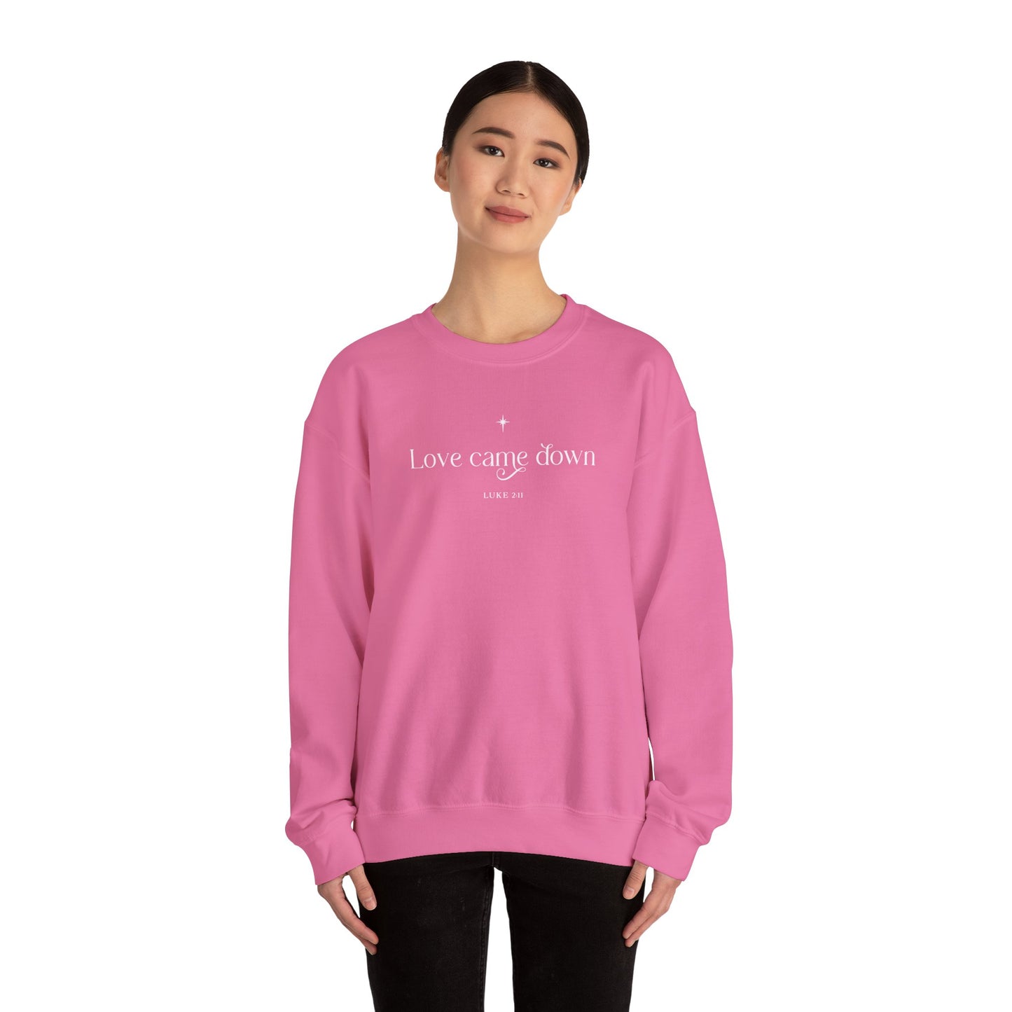 Love Came Down Unisex Heavy Blend™ Crewneck Sweatshirt