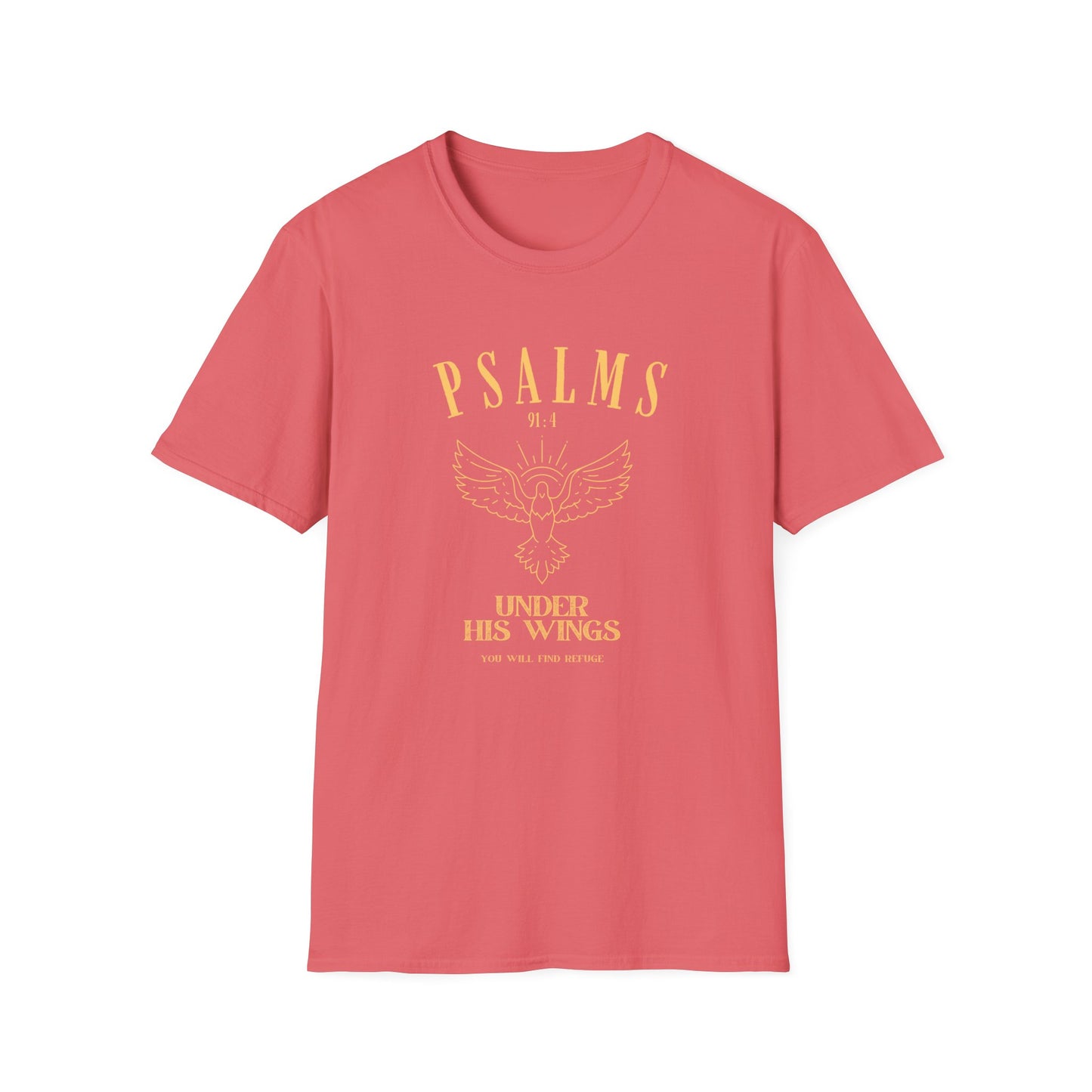 Psalms 91:4 Unisex Softstyle T-Shirt