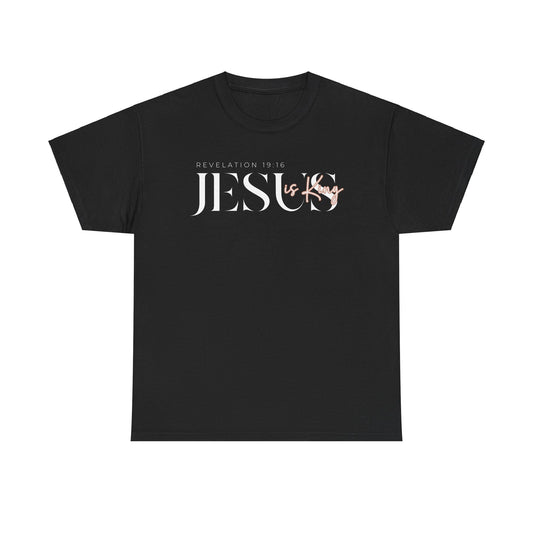 Jesus Is King Unisex Heavy Cotton Tee