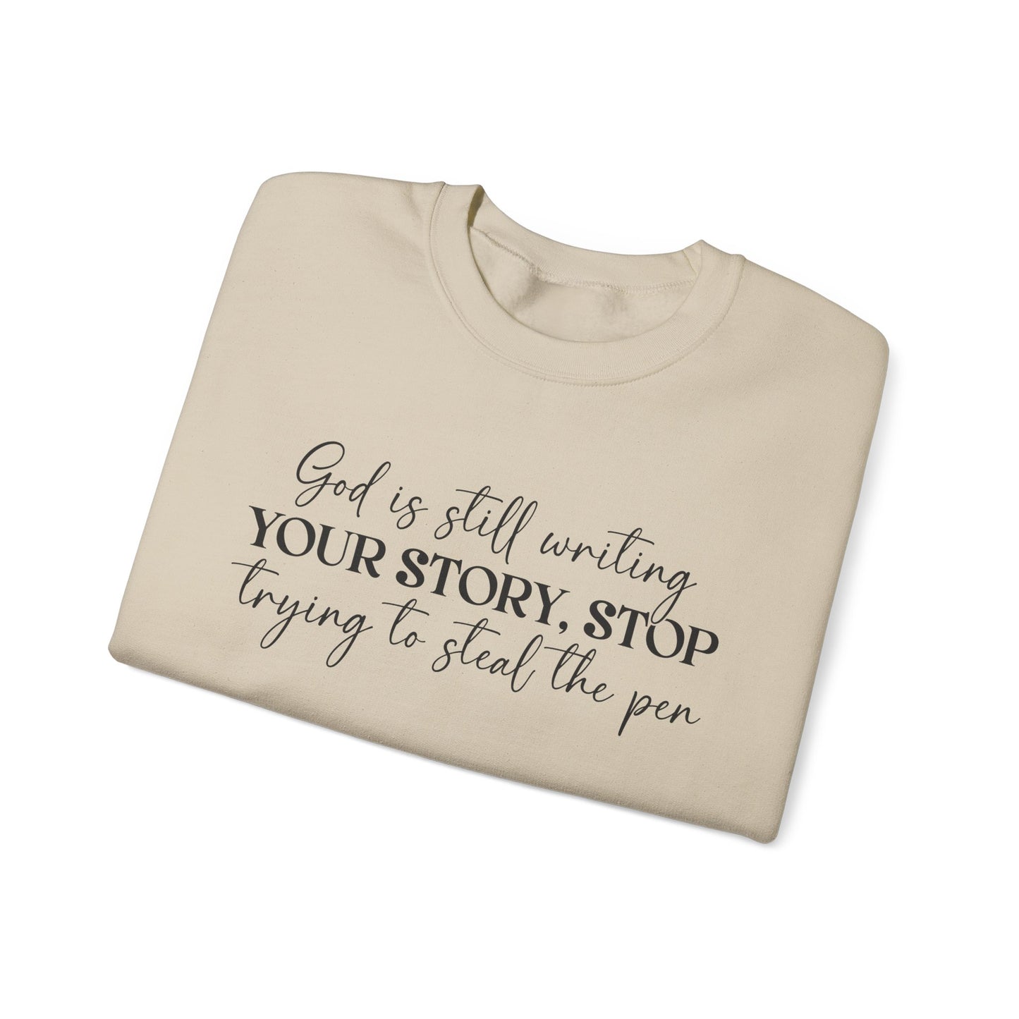 God Is Writing Your Story Unisex Heavy Blend™ Crewneck Sweatshirt