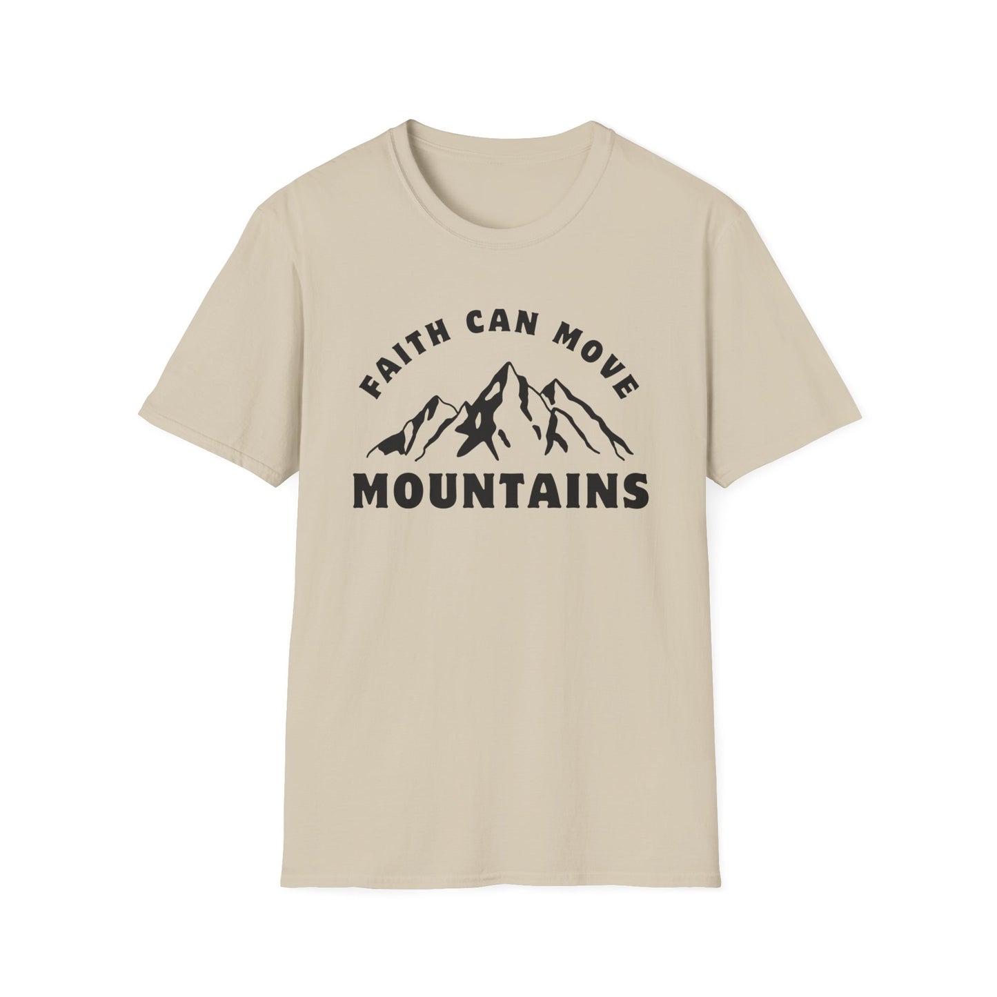 Faith Can Move Mountains Unisex Softstyle T-Shirt