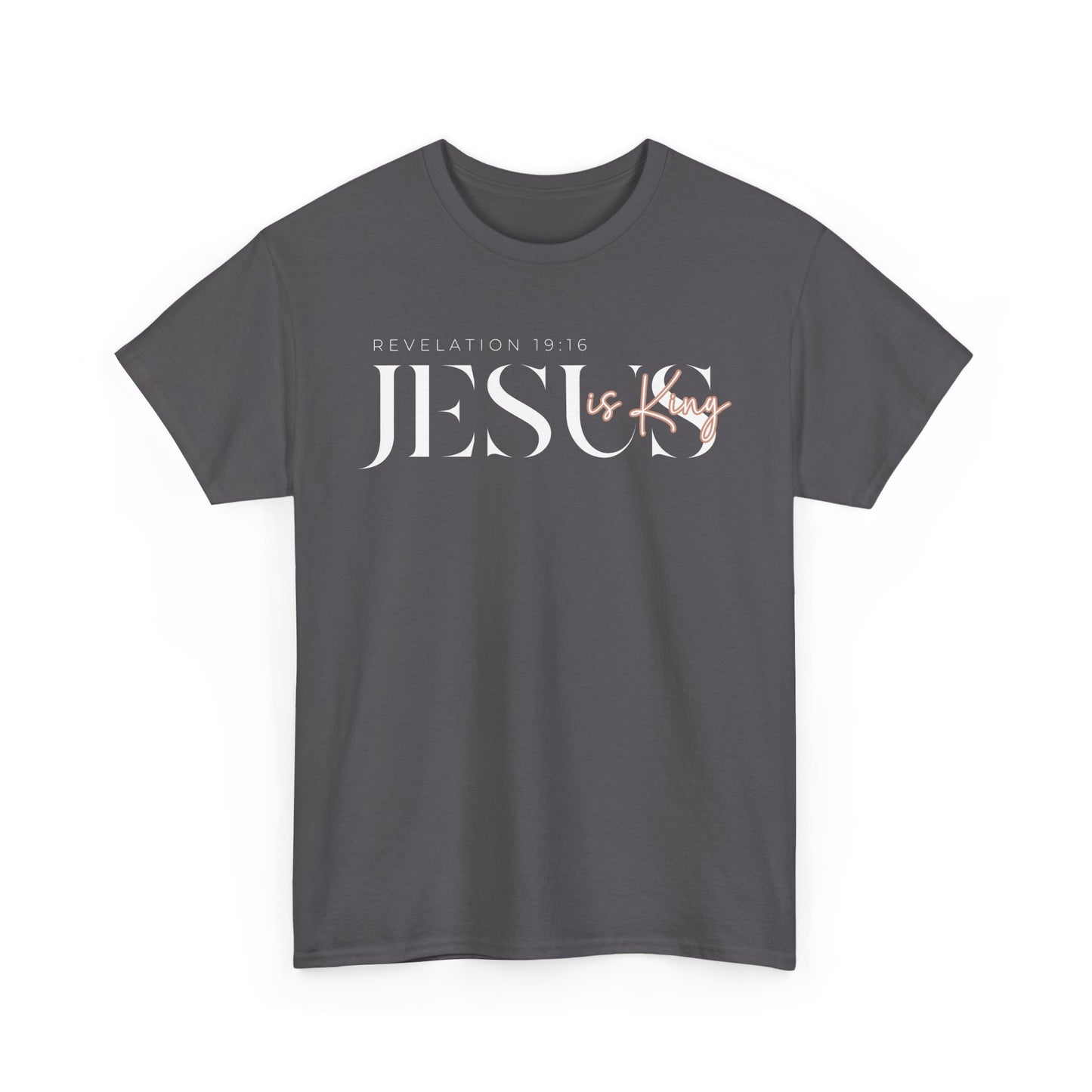 Jesus Is King Unisex Heavy Cotton Tee