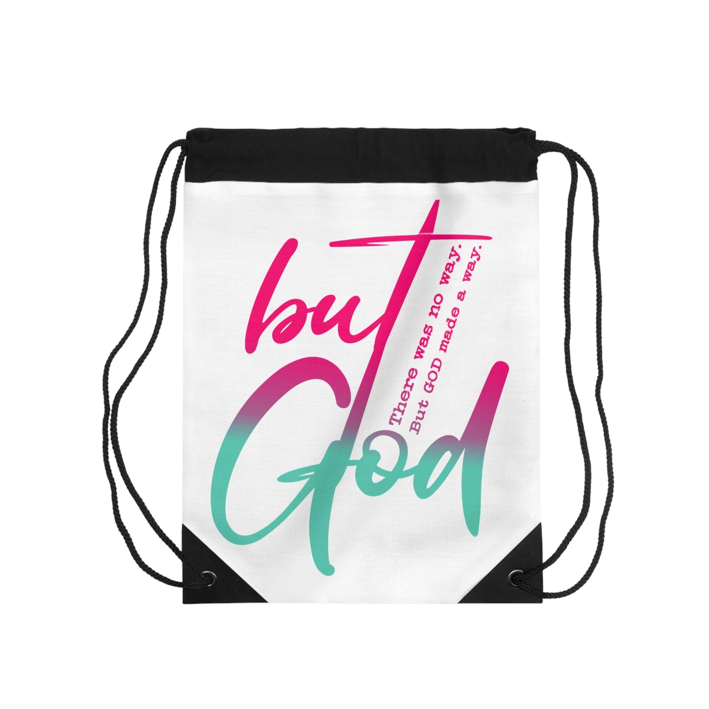 But God Drawstring Bag