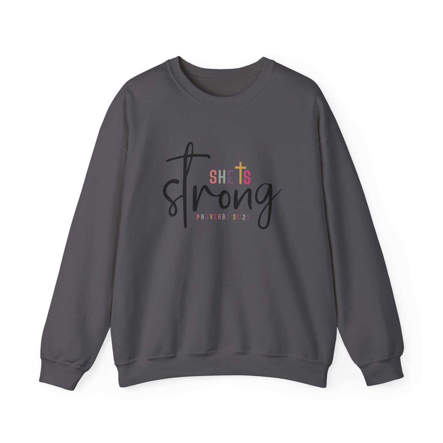 She Is Strong Unisex Heavy Blend™ Crewneck Sweatshirt