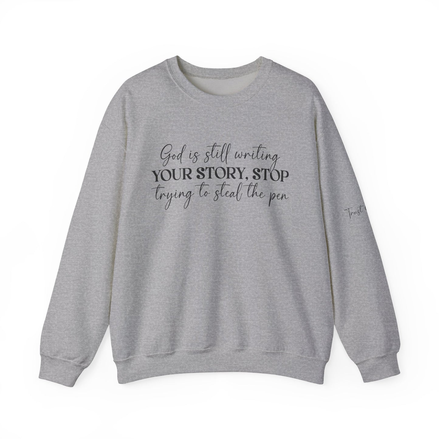 God Is Writing Your Story Unisex Heavy Blend™ Crewneck Sweatshirt