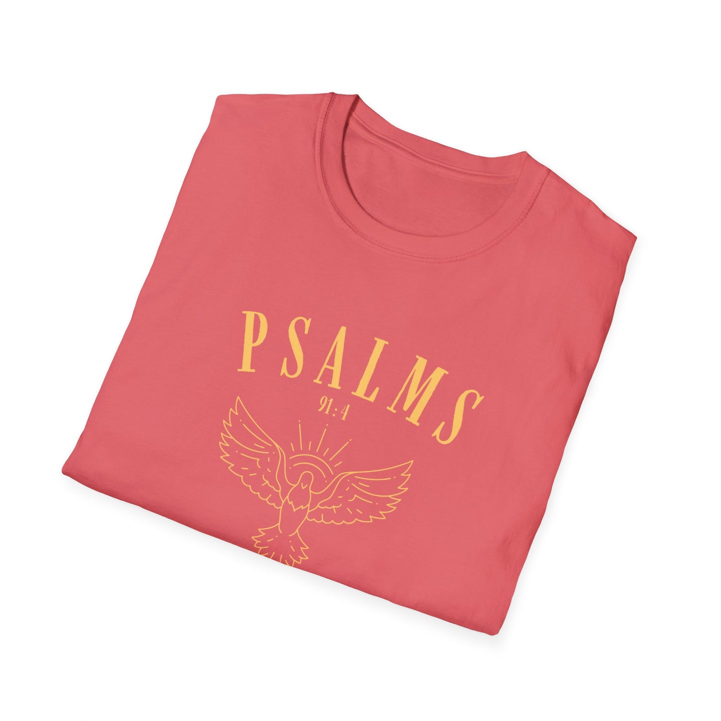 Psalms 91:4 Unisex Softstyle T-Shirt