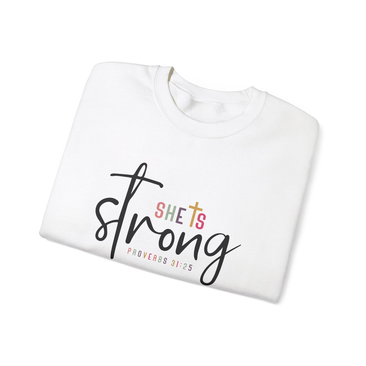 She Is Strong Unisex Heavy Blend™ Crewneck Sweatshirt