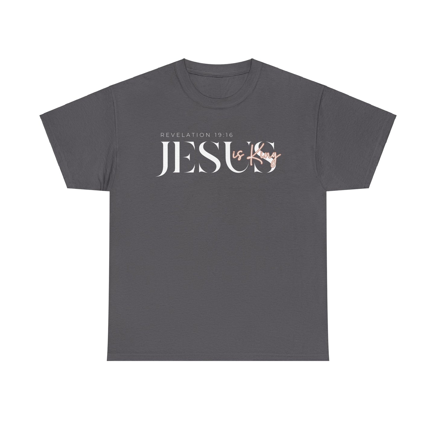 Jesus Is King Unisex Heavy Cotton Tee