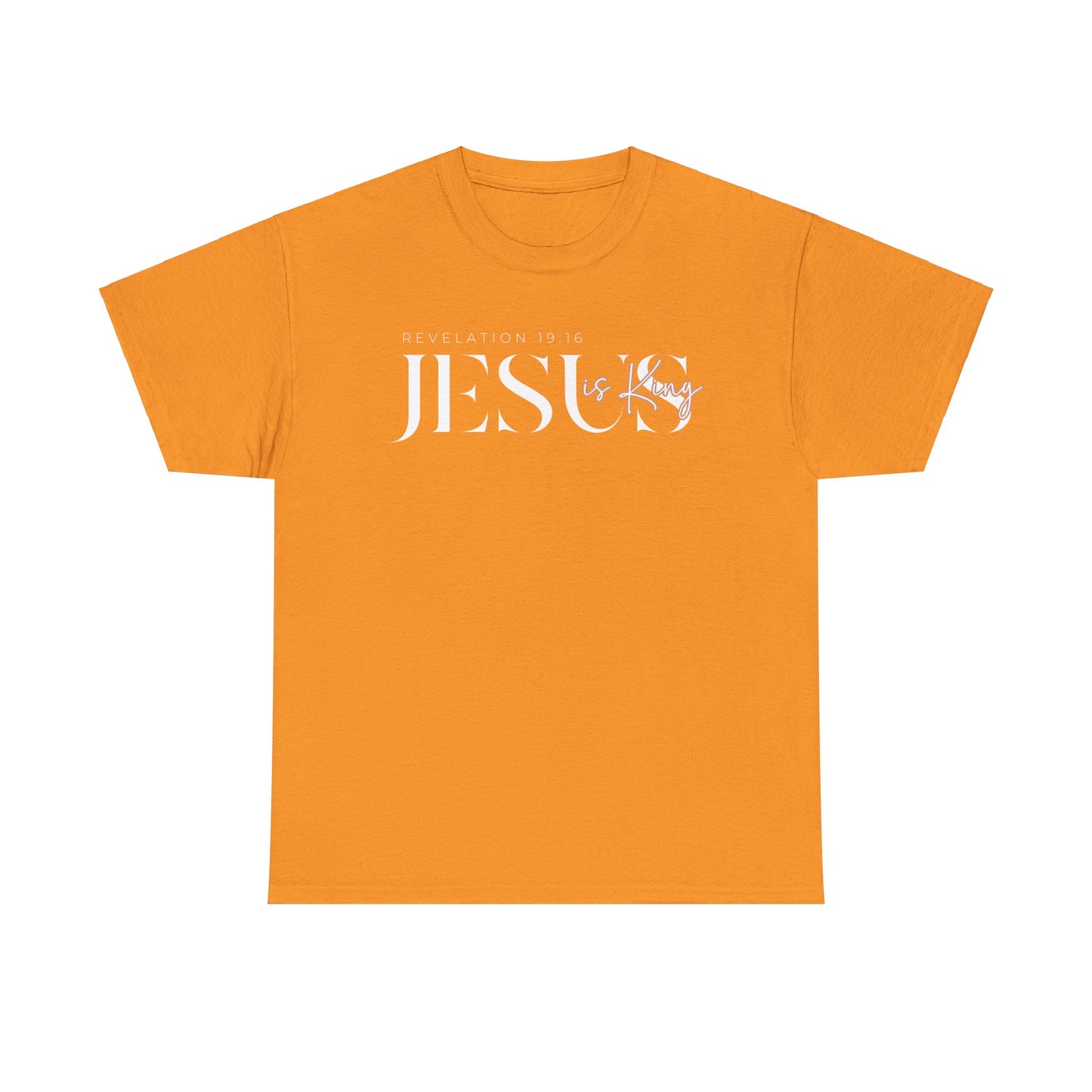 Jesus Is King Unisex Heavy Cotton Tee