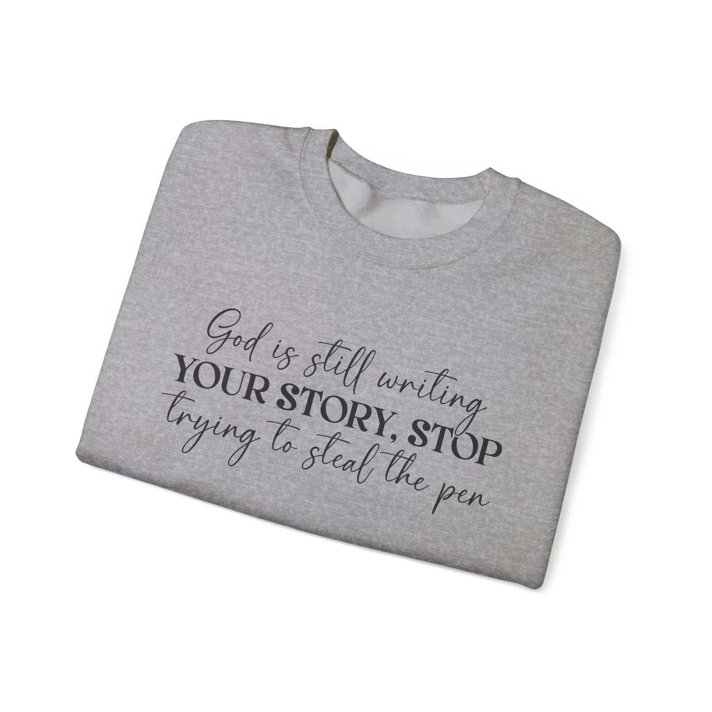 God Is Writing Your Story Unisex Heavy Blend™ Crewneck Sweatshirt