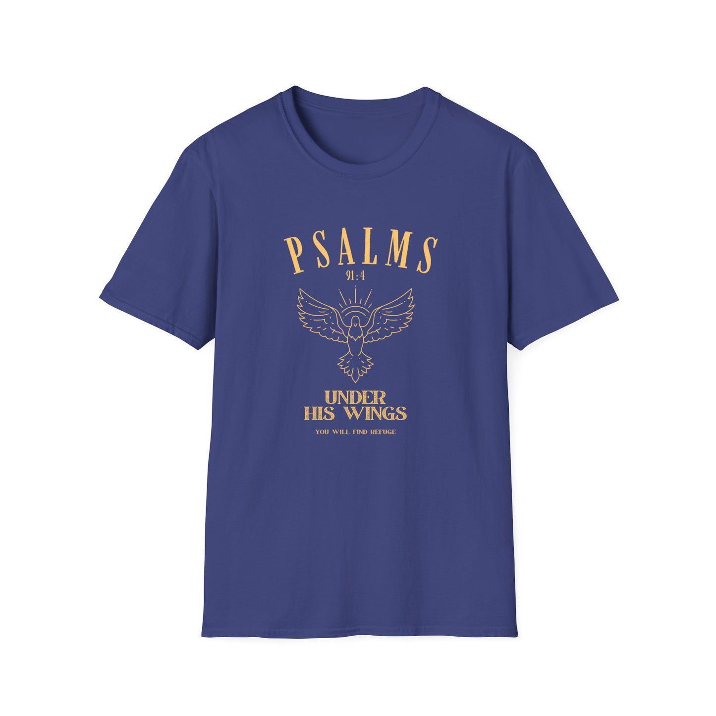 Psalms 91:4 Unisex Softstyle T-Shirt