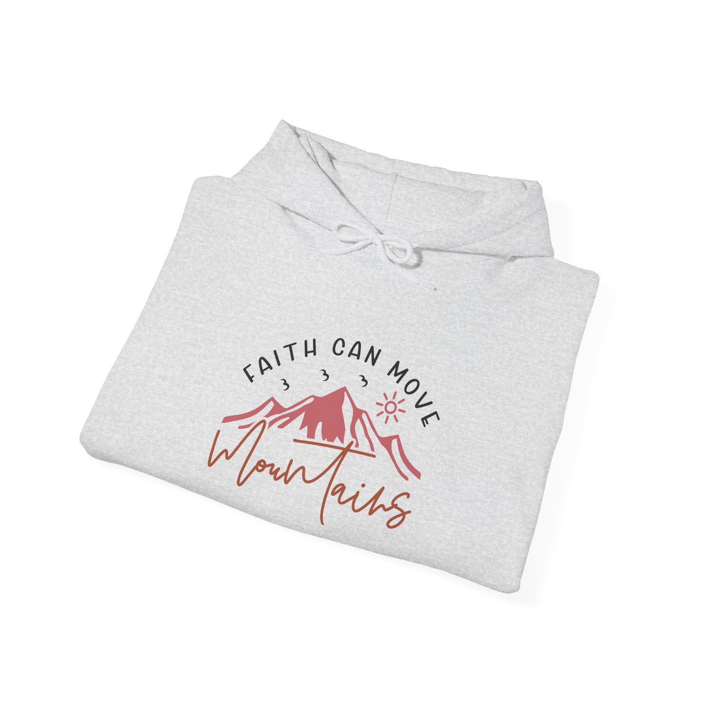 Faith Can Move Mountains Unisex Heavy Blend™ Hooded Sweatshirt