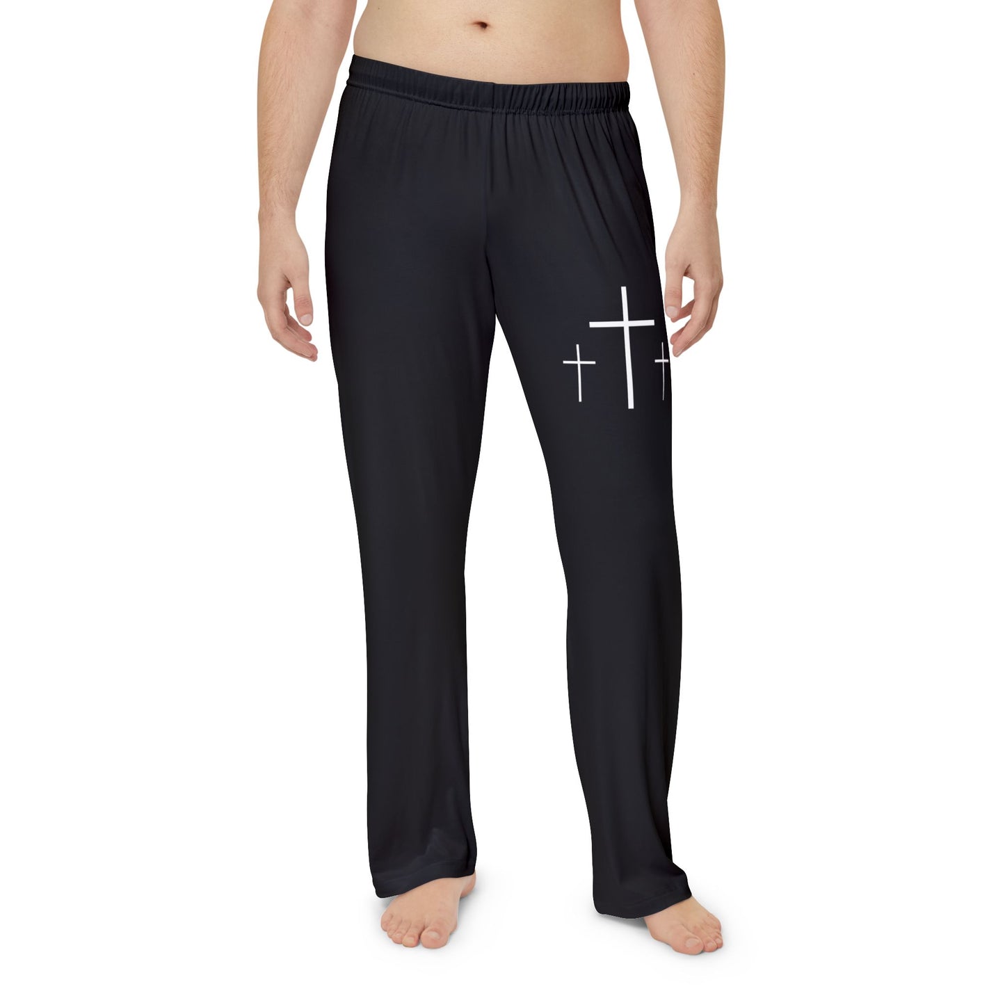 Men's Cross Pajama Pants (AOP)