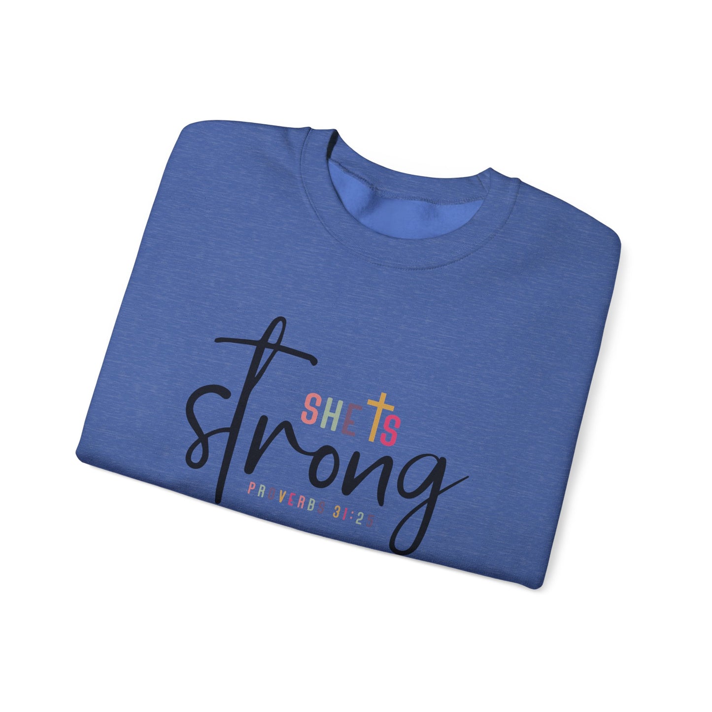 She Is Strong Unisex Heavy Blend™ Crewneck Sweatshirt