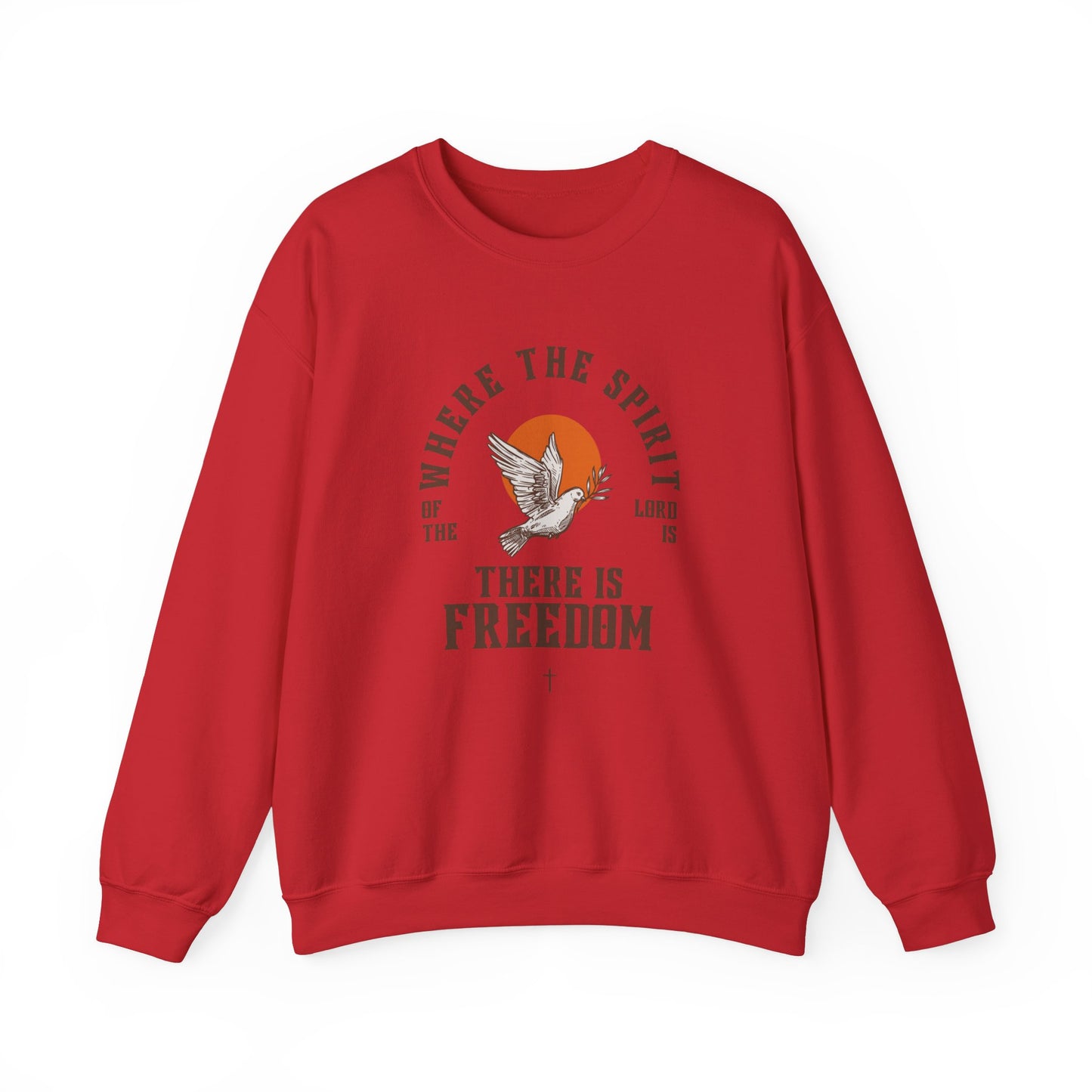 Where The Spirit Of The Lord Is Faith Inspired Unisex Heavy Blend™ Crewneck Sweatshirt