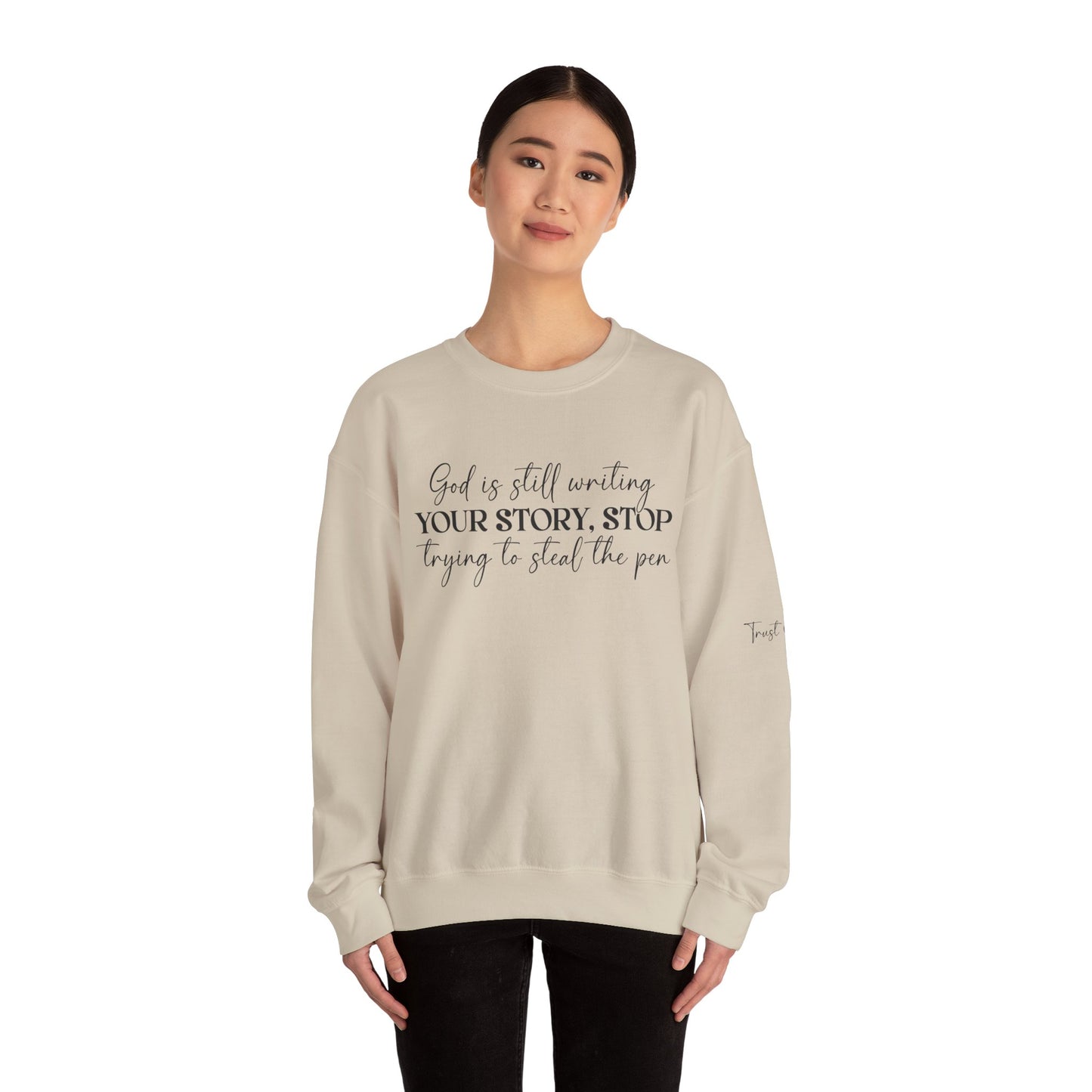 God Is Writing Your Story Unisex Heavy Blend™ Crewneck Sweatshirt