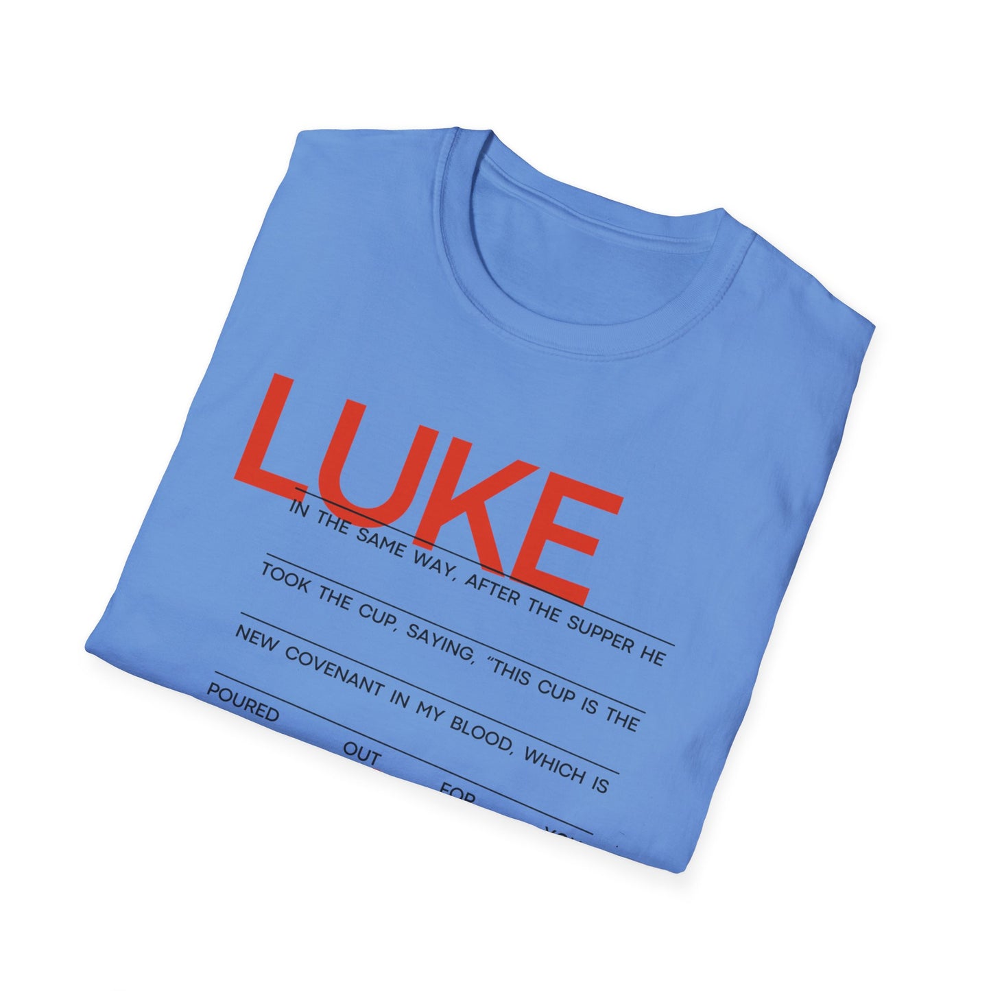 Luke 22:20 Unisex Softstyle T-Shirt