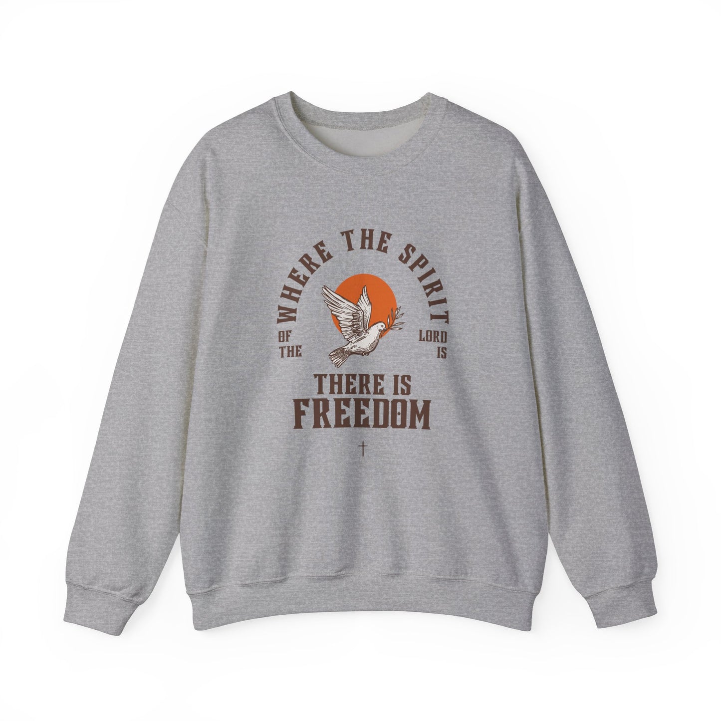 Where The Spirit Of The Lord Is Faith Inspired Unisex Heavy Blend™ Crewneck Sweatshirt