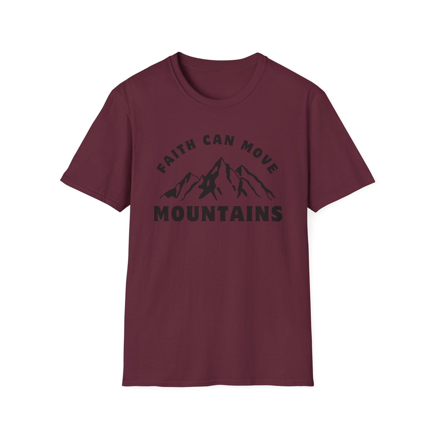 Faith Can Move Mountains Unisex Softstyle T-Shirt