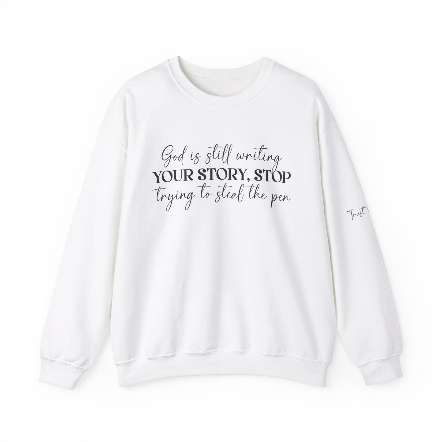 God Is Writing Your Story Unisex Heavy Blend™ Crewneck Sweatshirt