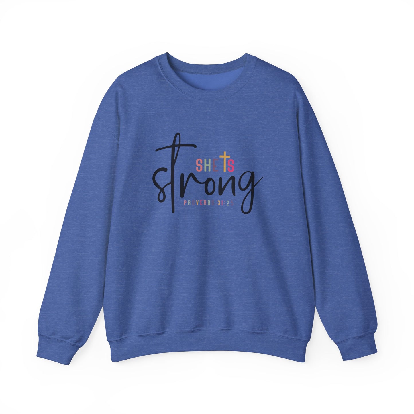 She Is Strong Unisex Heavy Blend™ Crewneck Sweatshirt