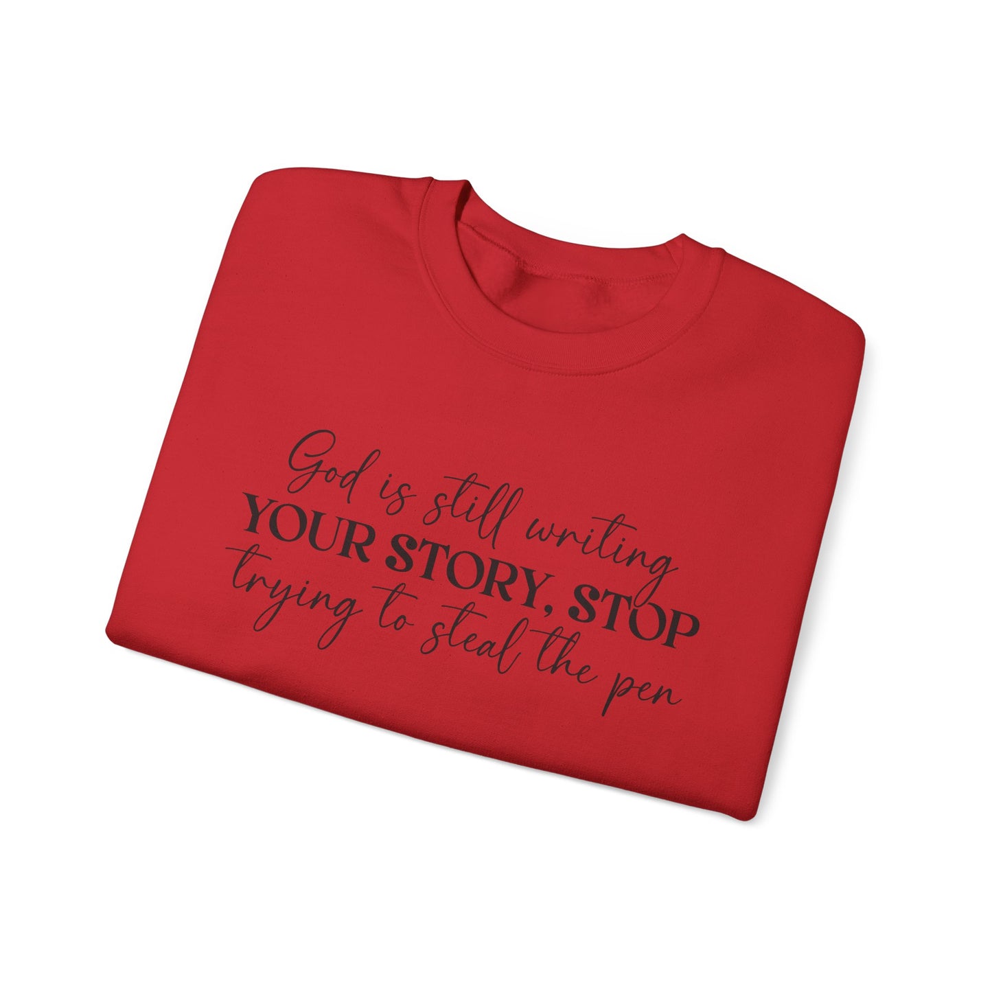 God Is Writing Your Story Unisex Heavy Blend™ Crewneck Sweatshirt