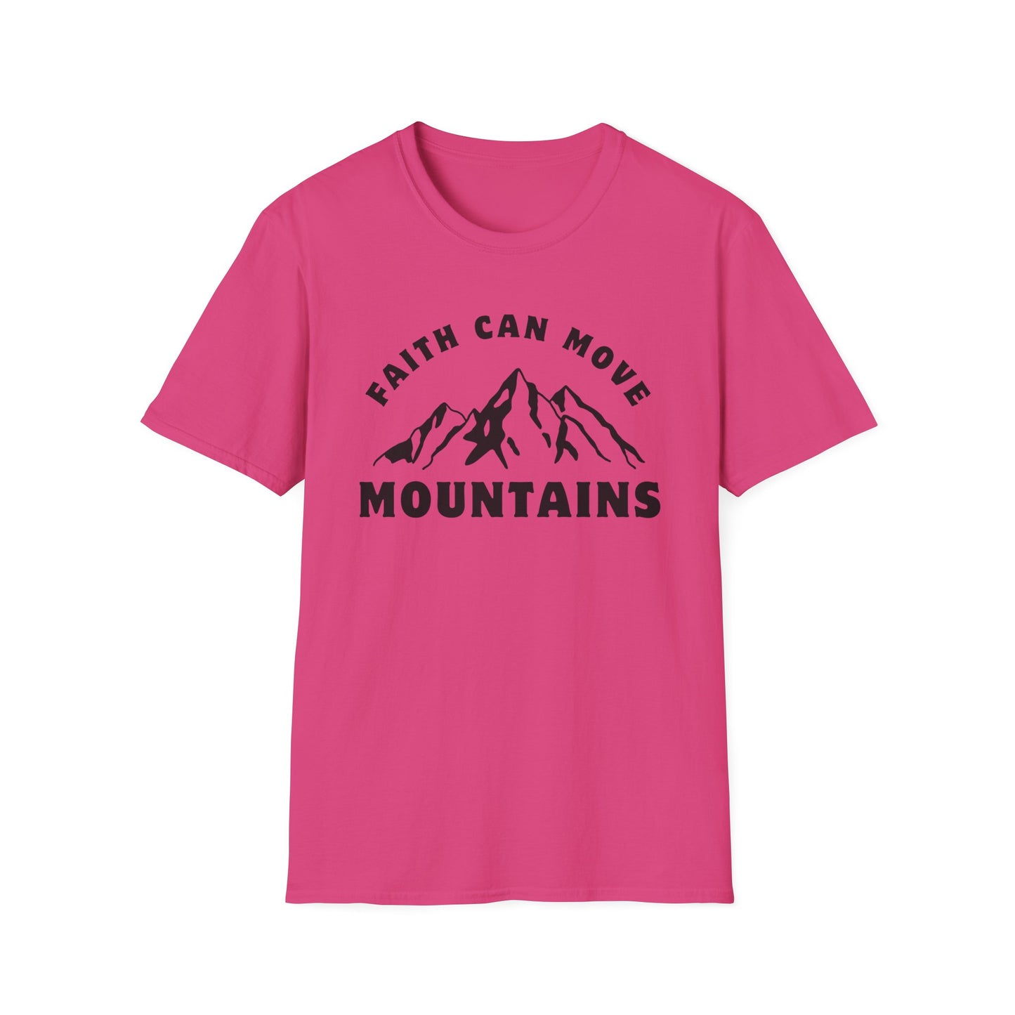 Faith Can Move Mountains Unisex Softstyle T-Shirt