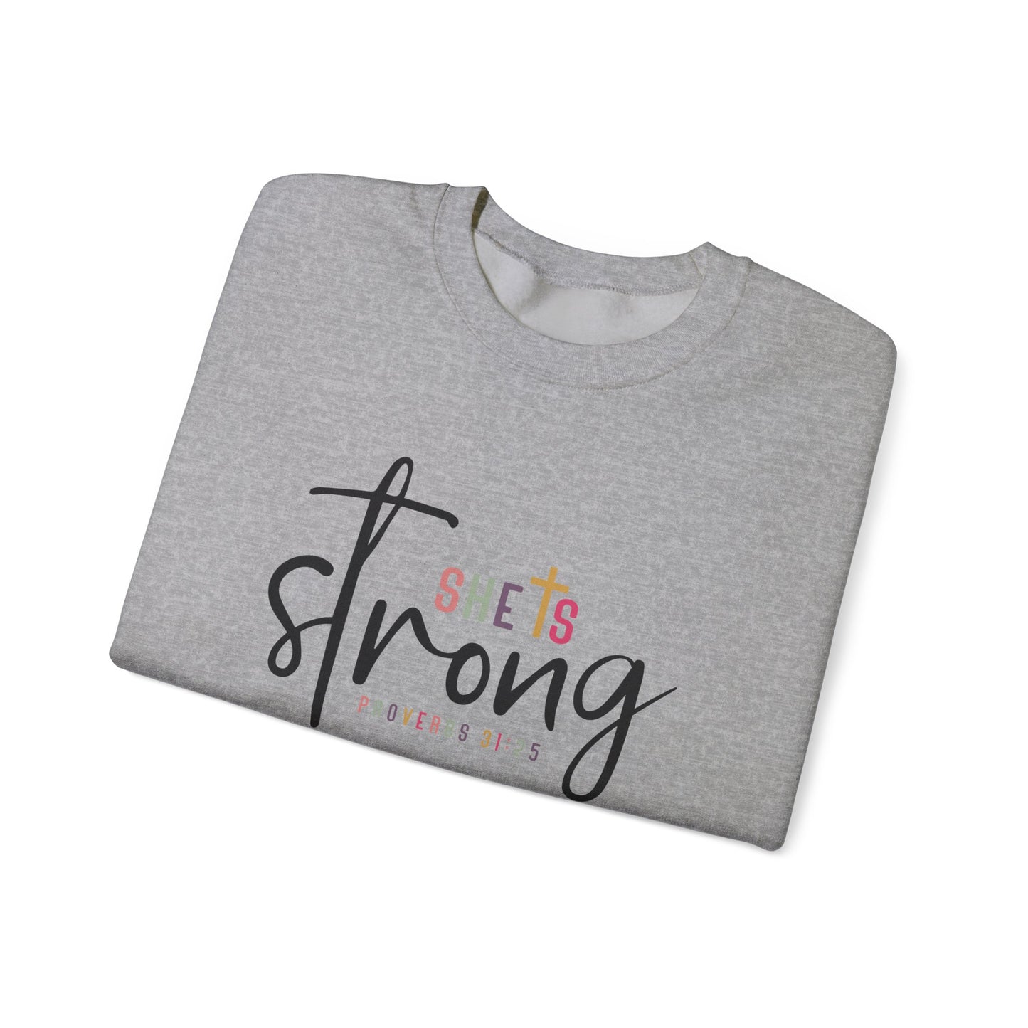 She Is Strong Unisex Heavy Blend™ Crewneck Sweatshirt