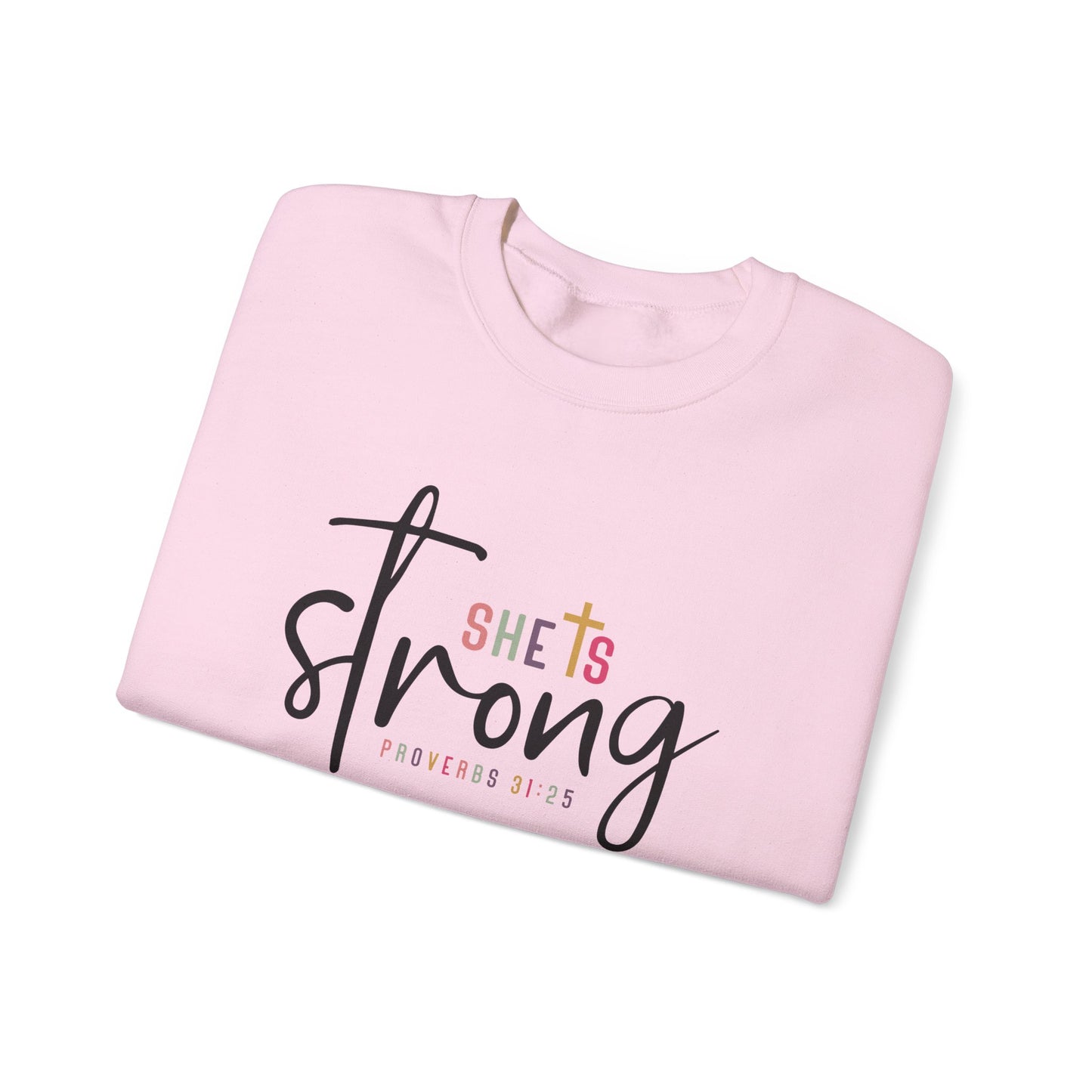 She Is Strong Unisex Heavy Blend™ Crewneck Sweatshirt