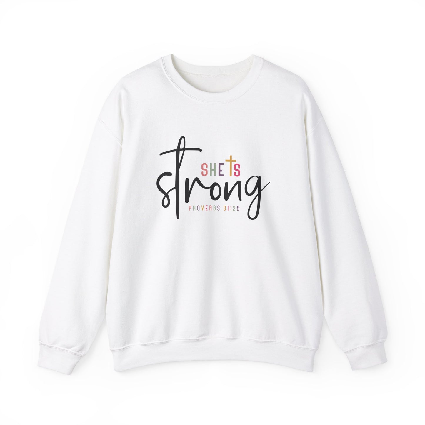 She Is Strong Unisex Heavy Blend™ Crewneck Sweatshirt