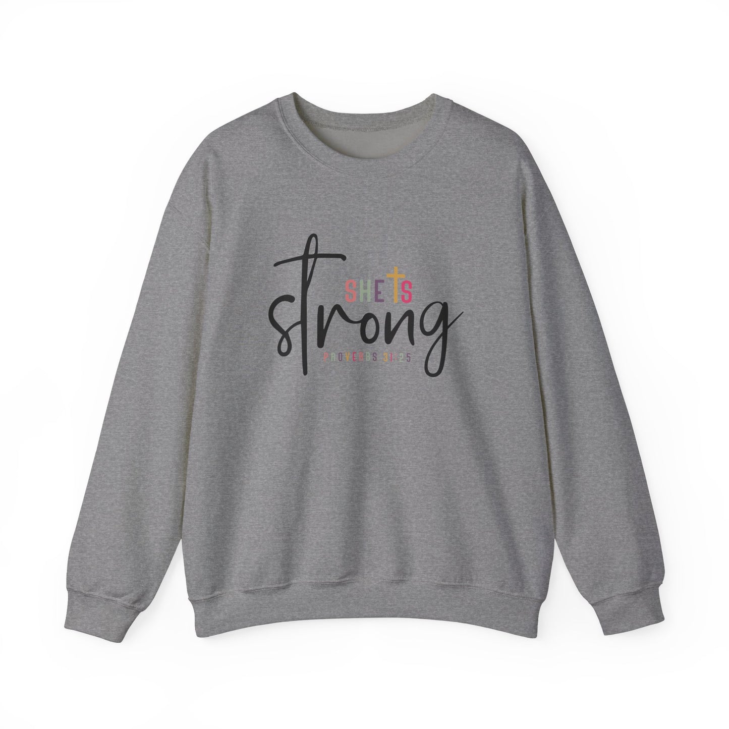 She Is Strong Unisex Heavy Blend™ Crewneck Sweatshirt