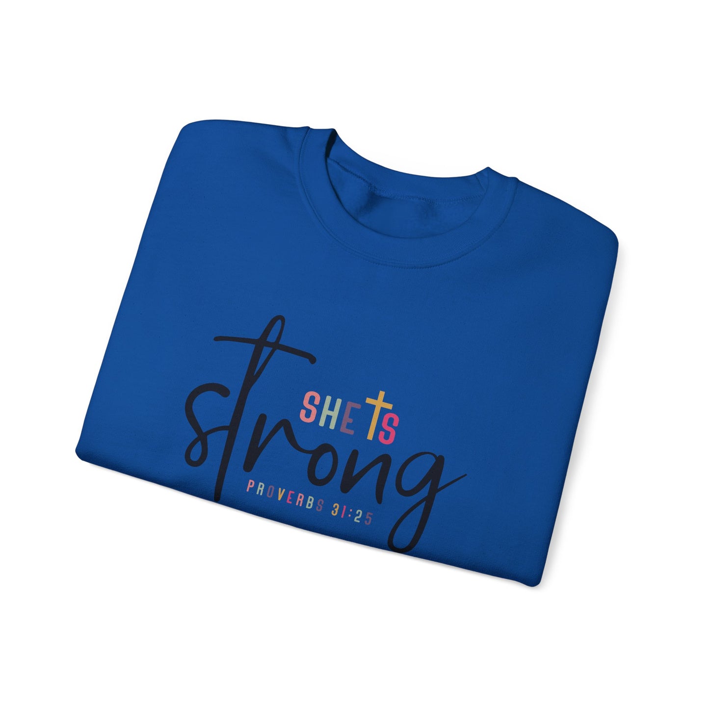 She Is Strong Unisex Heavy Blend™ Crewneck Sweatshirt