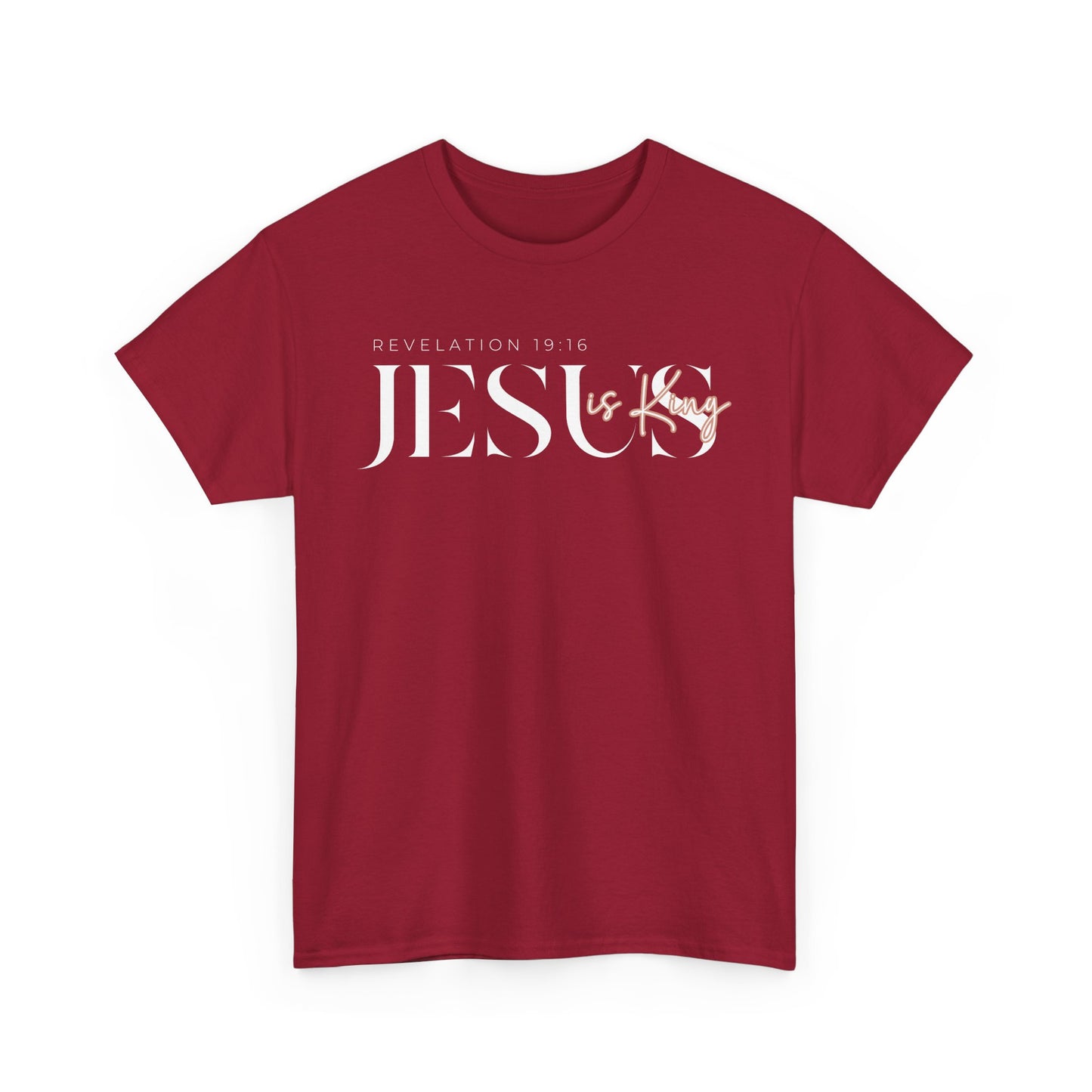 Jesus Is King Unisex Heavy Cotton Tee