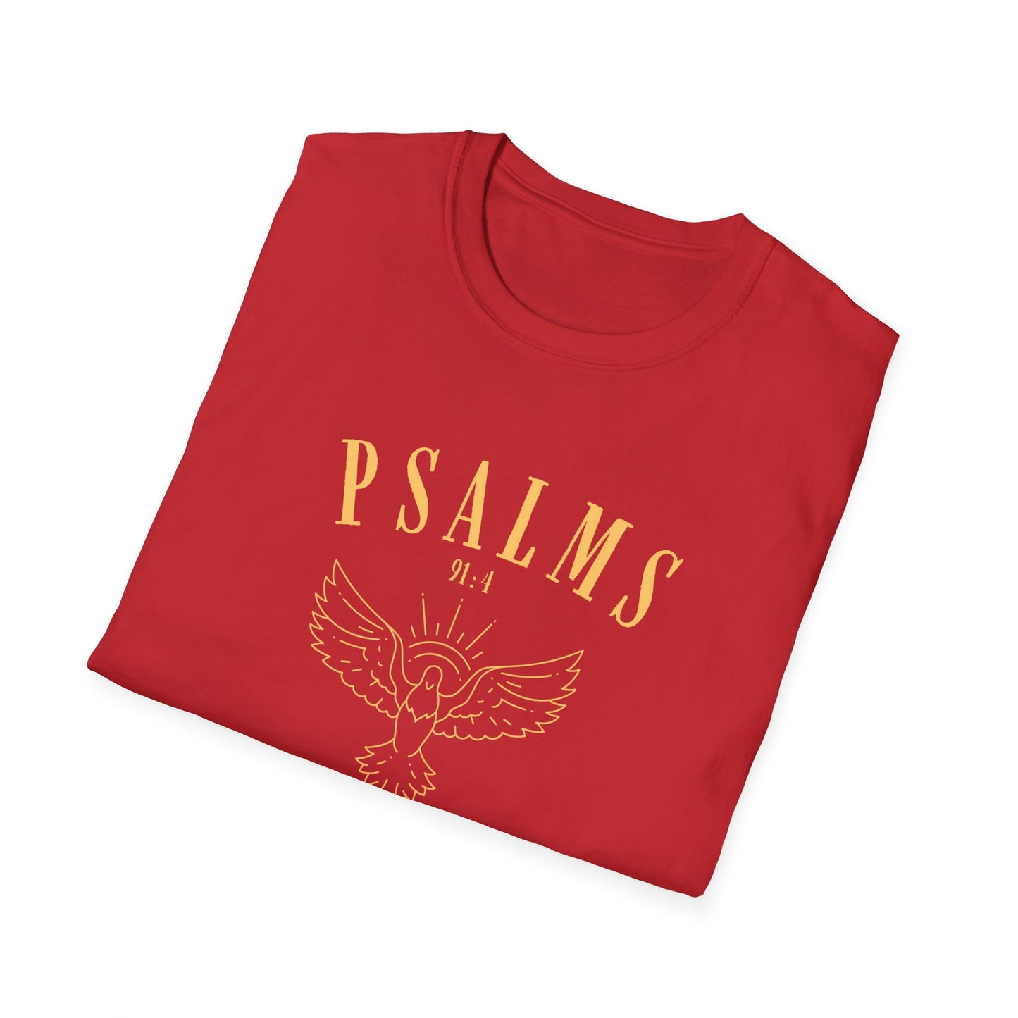 Psalms 91:4 Unisex Softstyle T-Shirt